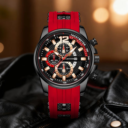 1 PC Casual Sports  Men's Premium Quartz Watch, Round Dial, Classic Fashion, Perfect Gift for Family/Friends, Suitable for