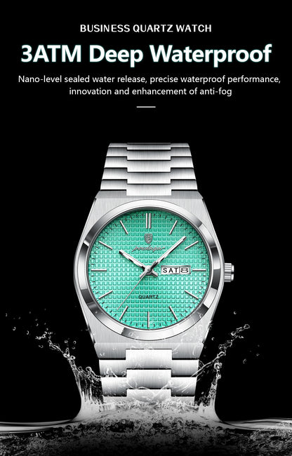 POEDAGAR High Quality Luxury Watch For Men Waterproof Luminous Man Wristwatch Original Date Week Quartz Casual Men's Watches+Box