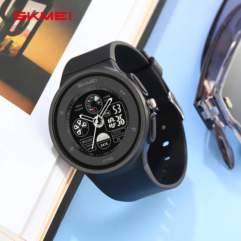 SKMEI 2346 New Arrival Colorful Fashion Unisex Men Women Time Big Digital Display PC Classic Sport Watch Chronograph Wristwatch