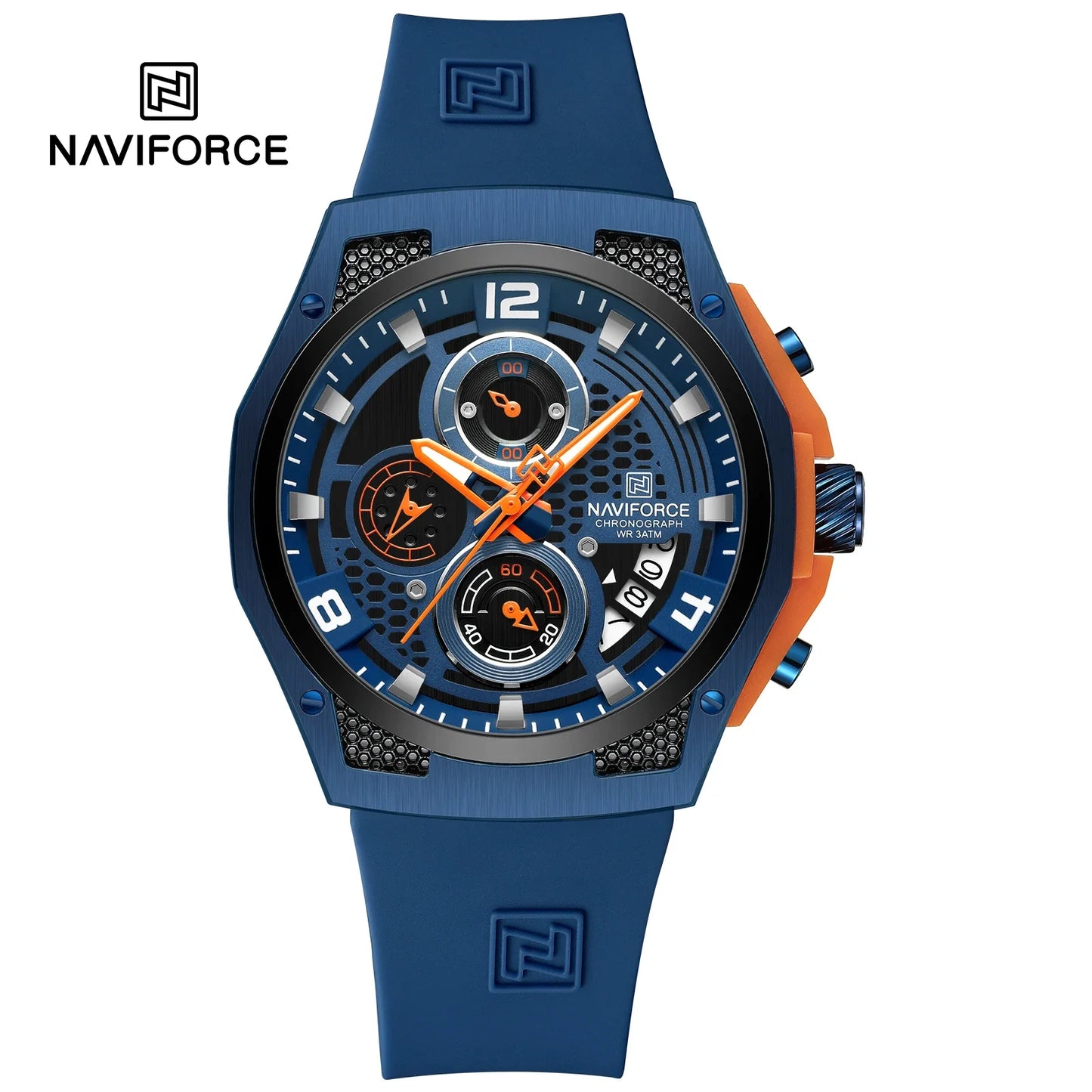 NAVIFORCE Top Brand Luxury Men's Quartz Watch Sport Chronograph Date Waterproof Wristwatch Fashion Business Men Watches Reloj