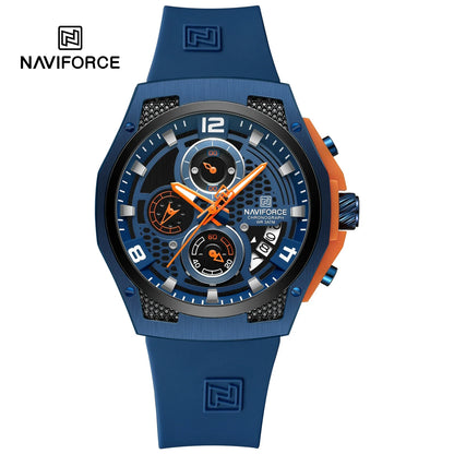 NAVIFORCE Top Brand Luxury Men's Quartz Watch Sport Chronograph Date Waterproof Wristwatch Fashion Business Men Watches Reloj
