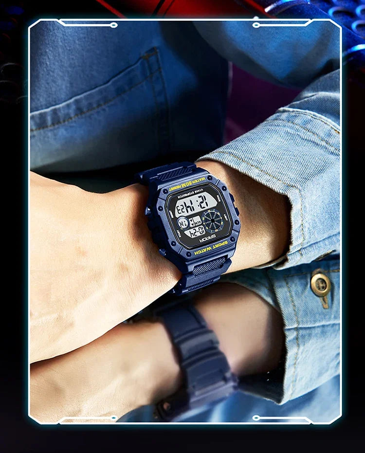 SANDA Fashion Brand Digital G Style Top Men's Watch Luxury Military Sport Waterproof Alarm Stopwatch Clock Relogio Masculino