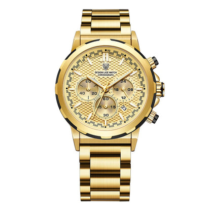 LIGE Luxury Men Watch Top Original Waterproof Luminous Chronograph Man Wristwatch Stainless Steel Quartz Men's Watches Reloj