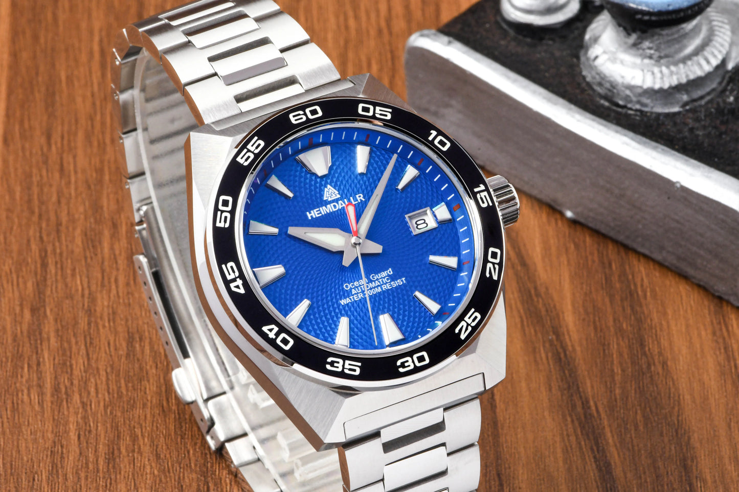 Heimdallr Monster Watch NH35A Movement 48mm Calendar C3 Luminous Stainless Steel Strap Automatic Mechanical Watch For Man 20Bar