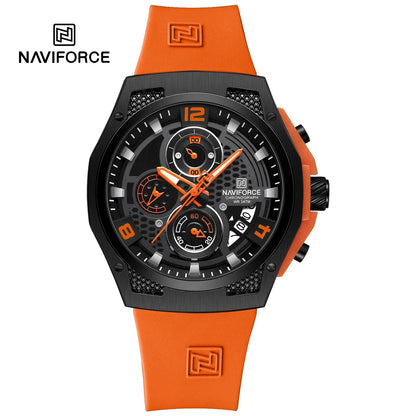 NAVIFORCE Top Brand Luxury Men's Quartz Watch Sport Chronograph Date Waterproof Wristwatch Fashion Business Men Watches Reloj