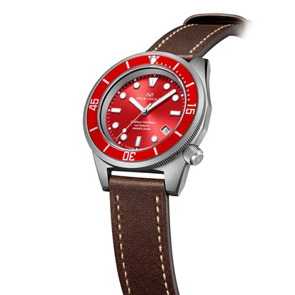 Seagull Color Holiday Men's Automatic Mechanical Watch Titanium Alloy Luxury Diving Watch Sapphire Glass Luminous Wristwatch 414