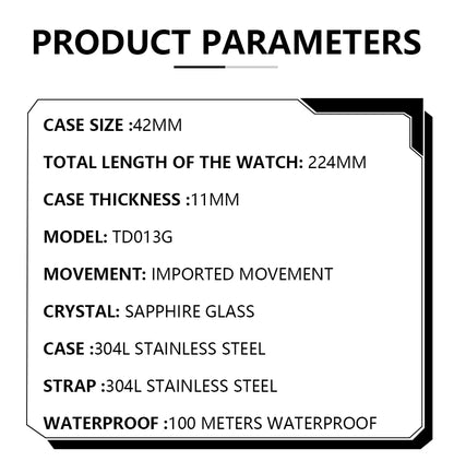 TOPHILL Racing Chronograph Men’s Quartz Watch Panda dial Tachymeter Bezel Sport Wristwatch Stainless Steel 100M Waterproof