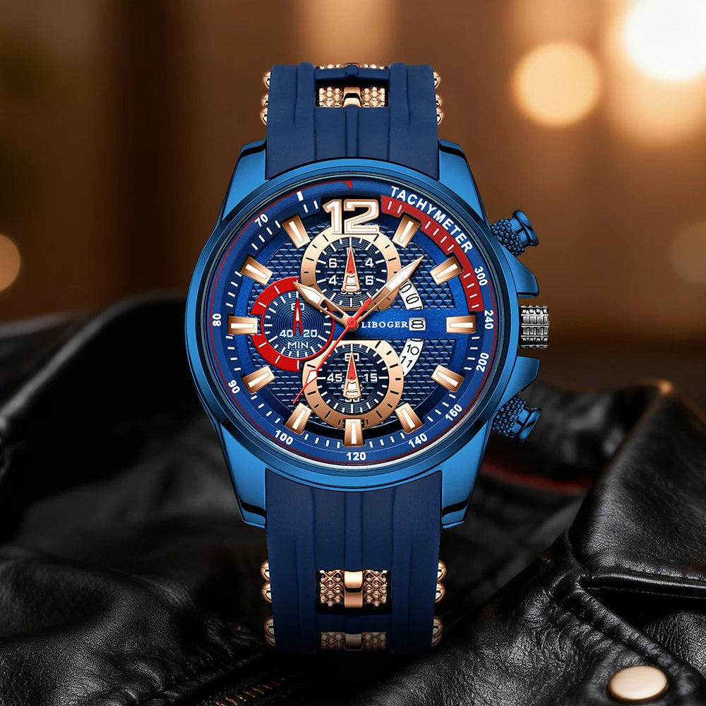 1 PC Casual Sports  Men's Premium Quartz Watch, Round Dial, Classic Fashion, Perfect Gift for Family/Friends, Suitable for