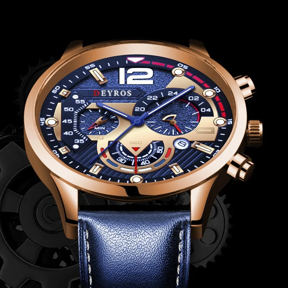 Fashion Elegant Men's Quartz Wrist Watch, Luxury Calendar Watches - Work and Daily Decoration. men watch